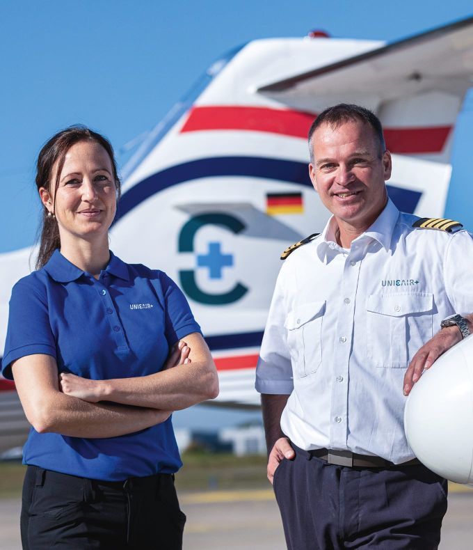 Fachärzte und Dispatcher bei UNICAIR